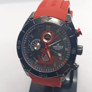 NAVIFORCE 8038 ROUGE FOND NOIR